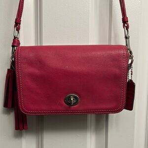 Coach Pink Leather Crossbody Bag